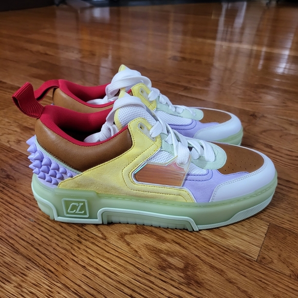 Christian Louboutin Pastel and Red Sneakers - Picture 9 of 10